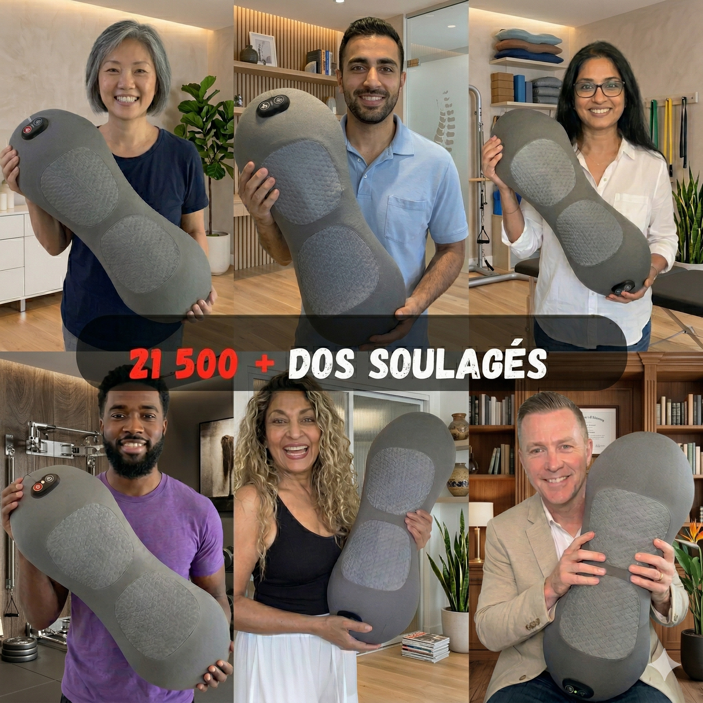 Azeno relaxBack™️ – Masseur chauffant anti-douleur